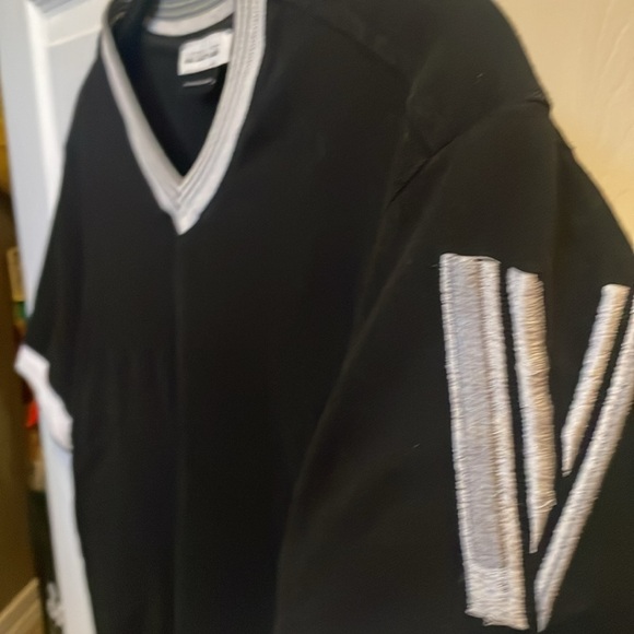 VERSACE COLLECTION Men’s Black v-neck logo shirt / size small / EUR 36. - Picture 6 of 8